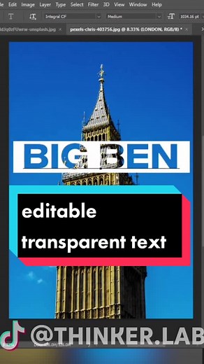 Create Editable Transparent Text Effect in Photoshop Tutorial