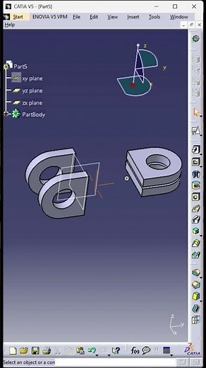 CATIA Drawing Tutorial | Create 2D Drawing from 3D Model #short #shortvideo #cad #catia