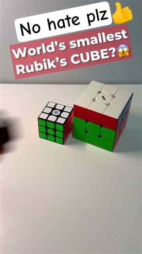 🌎Smallest Rubik's cube in the world #shorts #puzzle #cubing #cube