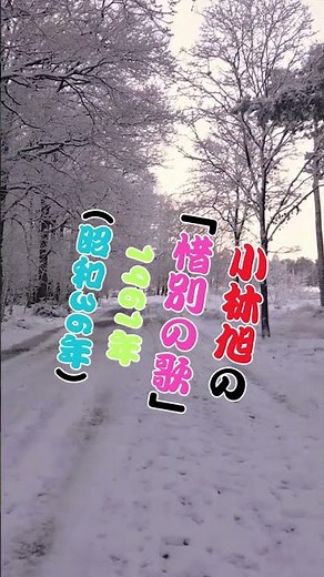 小林旭の「惜別の歌」は、1961年（昭和36年）人生の想い出の唄。人生を楽しみましょう。。 #automobile #哀愁 #カラオケ #若い頃