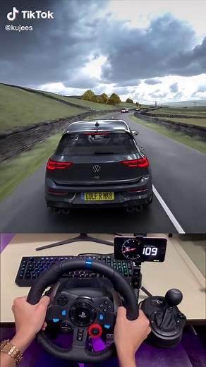 Exciting Volkswagen Golf 8 Gameplay on Assetto Corsa with Logitech G29