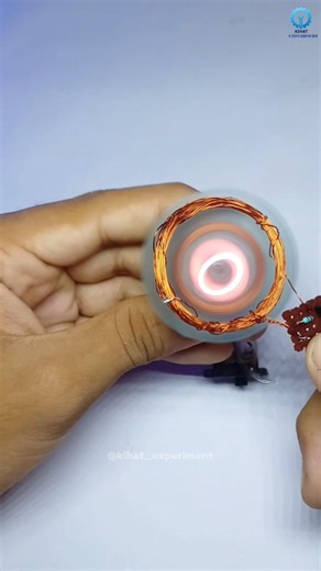 wireless power on rotating led #ytshorts #experiment