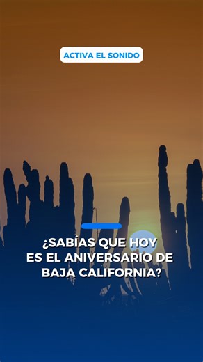 #Estatal | ¿Sabías que hoy Baja California cumple 74 años? 🌵🍷 Un día como hoy, en 1952, nuestra región dejó de ser territorio para integrarse oficialmente como el estado número 29 de México. Un paso histórico que marcó el inicio de una era de progreso y cultura. Aquí te compartimos 3 datos fascinantes de nuestra tierra 👇¿Cuál es tu lugar favorito del estado? #eMX #Noticias #BajaCalifornia #Aniversario | Mexicano
