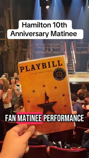 Hamilton (@hamiltonmusical) celebrated its 10 years on Broadway with a special #hamilfan performance! | Playbill