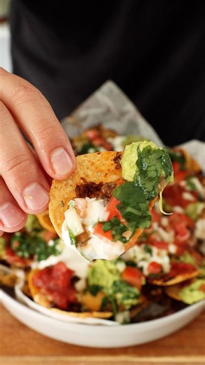 Air-fryer Nachos from @gulasgrub #nachos #airfryer #airfryernachos #airfryerrecipes | Tasty