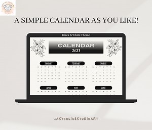 2023 Editable & Printable Calendar Potrait, Calendar Template Canva, Simple Monthly Calendar With Notes, A4/A5 - Etsy