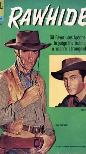 Clint Eastwood's western career started in Rawhide. Which had comic book adaptations. #comics