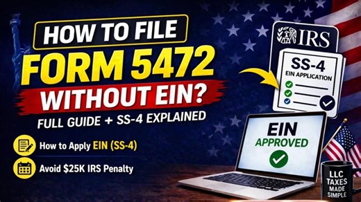 How to File Form 5472 Without EIN + How to Get EIN (SS-4 Guide) | Nazenin Adıyeva