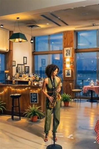 Smooth Jazz Night 🎷 Cozy Cafe Vibes & Live Saxophone