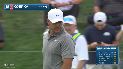 Brooks Koepka | Round 1 | 18th hole | Shot 4 | 2026 WM Phoenix Open