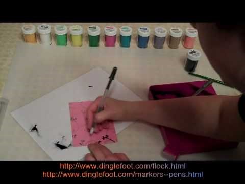 How to Use Flocking Powder For Scrapbooking