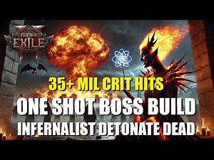 Infernalist Crit Detonate Dead Build Guide! 35mil+ Crit Hit One Shot Bosses! Path of Exile 2