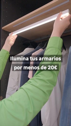 Leroy Merlin España on Instagram: "¡Y se hizo la luz! 💡 Descubre como iluminar tus armarios de forma fácil y sencilla ✨ ✅ 84227579 - Regleta LED sensor Ksix 4W 4000K a pilas blanco 55 cm ✅ 88264283 - Regleta INSPIRE Dudo sensor puerta USB 4000K ✅ 82259364 - Kit de tira LED INSPIRE 1 metro sensor Sawu 2.5w • • • • #MisIdeasLeroyMerlin #Iluminacion #Iluminación #LucesLed #Bombilla"