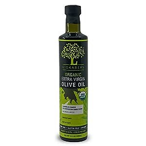 Organic Extra Virgin Olive Oil – Premium Single-Source Greek EVOO with Cold-Pressed Koroneiki Olives – High Phenolic Content, Unfiltered & Pure – For Heart Health & Gourmet Cooking – 500ml