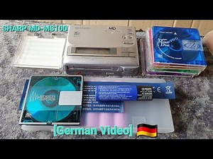 SHARP MD-MS100 Minidisc Recorder [German Video]🇩🇪_4K