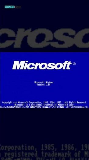 Microsoft Windows 1.0 Operating System || ANALYSIS ||