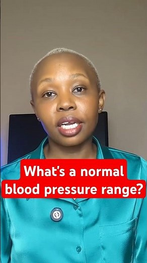What's a normal blood pressure range?