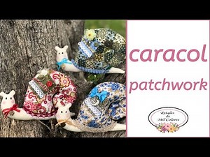Caracoles de Patchwork - Tutorial fácil cómo hacer paso a paso y patrones o moldes gratis. 022- 🐌🐌