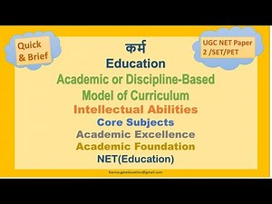 5.b Academic or Discipline-Based Model of Curriculum|Core Subjects|Academic Foundation