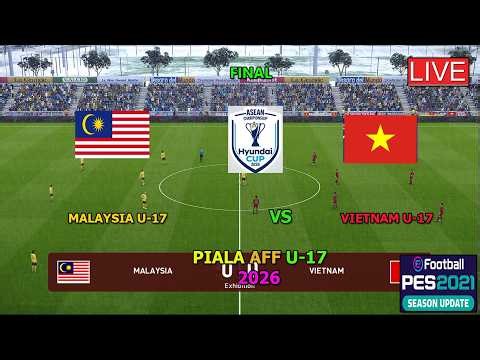 MALAYSIA U-17 VS VIETNAM U-17 (FINAL ASEAN CUP CHAMPIOSHIP 2026, THIS IS A FOOTBALL GAME PES 2021)