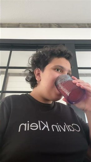 Chugging lemonade, water ￼