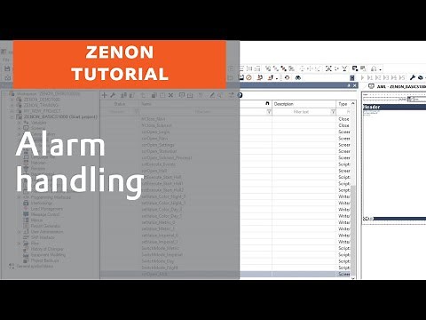 Alarm handling with zenon