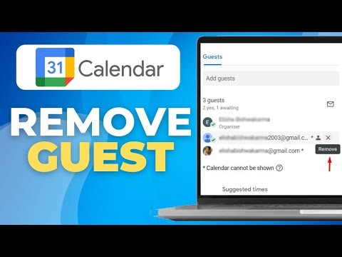 ✅ How To Remove Google Calendar Guest Attendee 🔴