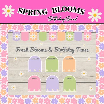 Spring Flower Birthday Board | Spring Bulletin Board | Classroom Display