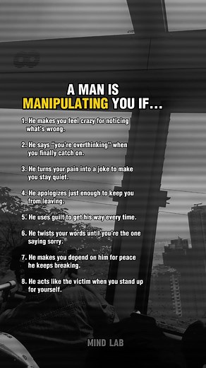 8 Signs that Your Man is Manipulating You 😵‍💫 #relatable #explorepage #viralreels | Bro Spills