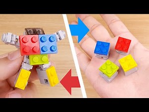 LEGO brick 2x2 cube golem combiner transformer robot tutorial Culem #LEGO #レゴ合体ロボ #レゴアイデア #레고합체로봇