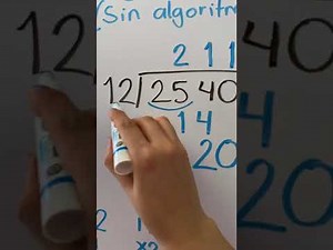 División con y sin algoritmo