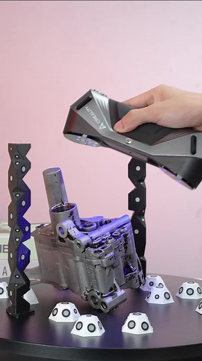 Creality Scanner Raptor: Oil Pump 3D Scanning Process