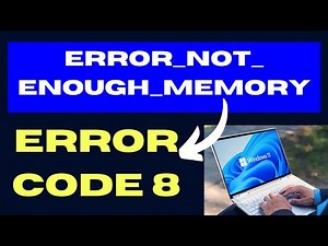 ERROR NOT ENOUGH MEMORY 0x80070008 Error Code 8 on Windows 11 / 10 Fixed
