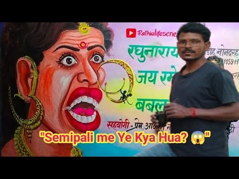 Semipali Gaon me kya hone wala hai? 🤔 |Painting k waqt ye bheed kaisi