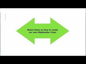 What is HttpHandler and How to Implement Custom HttpHandler in ASP NET MVC