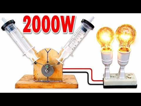 Simple Home Generator Build Turns Scrap Parts Into Real Power