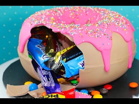 GIANT DONUT PINATA - Candy Filled Gigantic Smash Doughnut | My Cupcake Addiction
