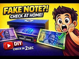Detect Fake Currency at Home Using UV Light | Easy DIY | Hs Skill Hub