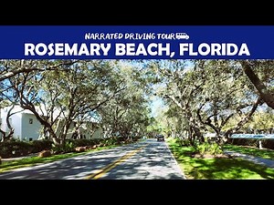 🚗🌴 Scenic Drive Through Rosemary Beach, Florida | Coastal Charm in Stunning 4K! 🌊✨