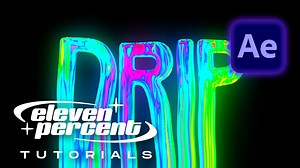 How to Make Dripping Chrome Text Glow Effect: After Effects Tutorial