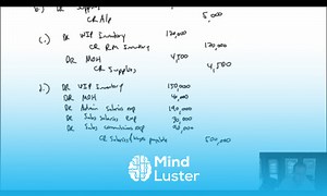 Mind Luster - Learn MA Module 3 Video 3 Journal Entries of Job Order Costing Problem 3 4A Part 1