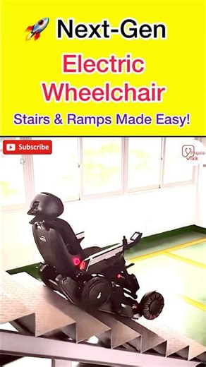 🚀 Next-Gen Electric Wheelchair | Stairs & Ramps Made Easy! #shortsfeed #wheelchair #technology