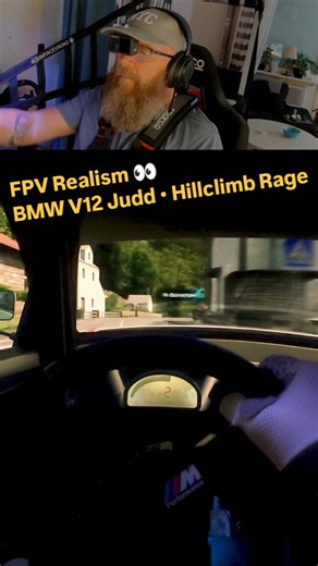 SimRaceViking 🇸🇪 on Instagram: "BMW V12 Judd ⚡ Hillclimb Rage | Motion | Headcam | FPV Realism BMW V12 Judd on RaceRoom Hillclimb. 11,000 RPM. Pure mechanical violence. Pure FPV realism. Headcam, motion and raw physical feedback. No filters, no gimmicks — just immersion from the driver’s seat. SimRaceViking • FPV Realism Bringing real-world feeling into simracing. Fanatec DD+ Qubic QS-BT1 Belt Tensioner Simrig SR-2 Motion System Slip-Angle Shakers SimLab GT1 Evo SimLab XP1 Pedals Triple curved