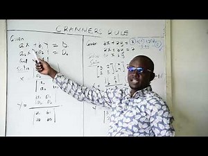 Cramers Rule / Solving simultaneous equations