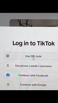 How to Log in Tiktok Account to Laptop and other device using QR code