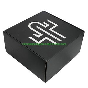 [Hot Item] Wholesale Custom Black Packaging Box Gift Modern Mailbox for Luxury Shipping Box with Ribbon and Logo
