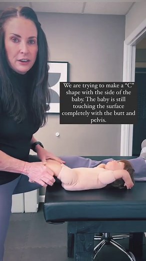 Does your child have trunk restrictions? Do they have a crooked crawl? Do they lean to one side in standing? If so, you need to try Total Motion Release! ~ Check out the three positions and my hand placement. Try this at least once a day (10 minutes) for several weeks and see if your child is moving better! ~ This is the only way I treat torticollis in babies as well! You don’t have to do painful neck stretching to help Torticollis! ~ I’d love for you to share this with a mom who may be struggli