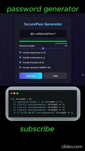 I Built a Secure Password Generator with JavaScript 🔐