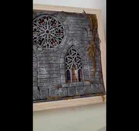Gothic Cathedral Window Frame: Faux Stained Glass Decor With LED Lights - Etsy