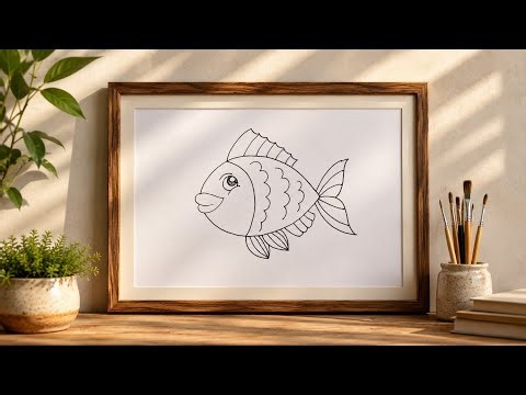 How To Draw Fish | Fish drawing | Pencil Sketch Drawing